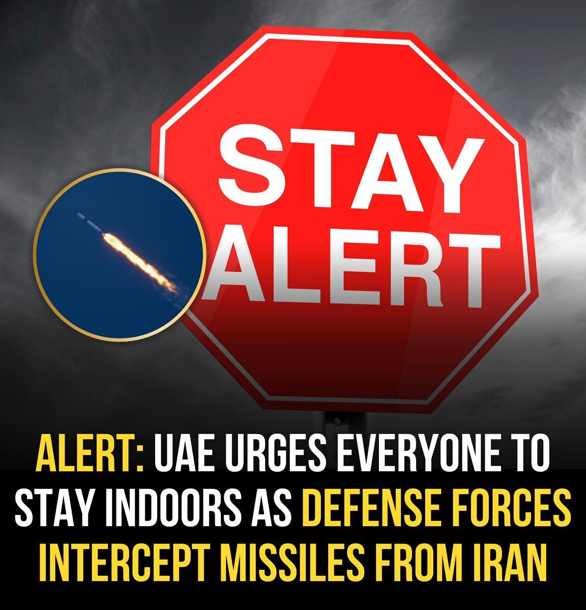ইরানের ক্ষেপণাস্ত্র হুমকি: বাসিন্দাদের ঘরে থাকার নির্দেশ, সতর্ক অবস্থায় সংযুক্ত আরব আমিরাত